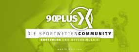 90 plus X Logo